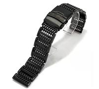 NXNONEPD Cinghia di orologio in ghigliottino in acciaio inossidabile cinghia regolabile chiusura per orologio da maschio 20/22/24 mm/20 mm/oro