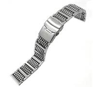 NXNONEPD Cinghia di orologio in ghigliottino in acciaio inossidabile cinghia regolabile chiusura per orologio da maschio 20/22/24 mm/20 mm/oro