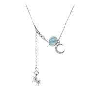 NXNONEPD CIRCLAZIONE CAVOLA LUNA NATURA PIETRO NATURALE CHOKER CHIRCHI GIRL zircone