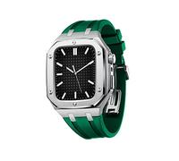 NXNONEPD For Band Series 8 45mm 44mm Men Women Military Metal Case With Silicone Strap Shockproof Bumper For IWatch Series 7/SE/6/5/4 Beautiful Gift