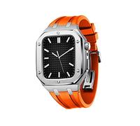NXNONEPD For Band with Case Series 8,45mm Rugged Strap with Shockproof Bumper Case, Men Women Sports Military Band Protective case only for iWatch Series 7 SE 6 5 4