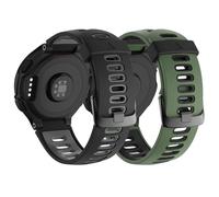 NXNONEPD For Forerunner 620 Watch Bands Black Buckle Sport Silicone Watch Strap Replacement for Forerunner 230/220/235/620/630/735XT and Approach S20/S5/S6 Smart watch band
