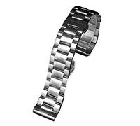 NXNONEPD For PRG-600YB/PRG-650/PRW-6600 GA2000 Men solid metal stainless steel watch strap accessories 24mmBlack silver Band