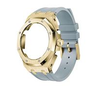 NXNONEPD GA2100 5rd Model Home Oak Metal Bezel Silicone Strap Simple In-one Watch Bands For GA2100/2110 Accessories