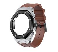 NXNONEPD GA2100 5rd Model Home Oak Metal Bezel Silicone Strap Simple In-one Watch Bands For GA2100/2110 Accessories