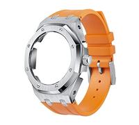 NXNONEPD GA2100 5rd Model Home Oak Metal Bezel Silicone Strap Simple In-one Watch Bands For GA2100/2110 Accessories