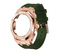 NXNONEPD GA2100 5rd Model Home Oak Metal Bezel Silicone Strap Simple In-one Watch Bands For GA2100/2110 Accessories