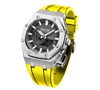 NXNONEPD GA2100 MOD Kit For GA2100HC-2A Metal Watch Case Silicone Strap 316 Stainless Steel Modified Accessories Bracelet Bezel bands