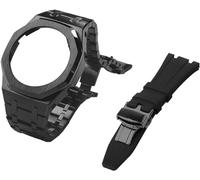 NXNONEPD Gen 5 Metal Watch Case Bezel Strap+Fluororubber Watch Band Combination Set,For GA2100 GA2110 GAB2100 GM2100 Mod Kit for Watch Full