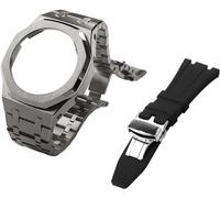 NXNONEPD Gen 5 Metal Watch Case Bezel Strap+Fluororubber Watch Band Combination Set,For GA2100 GA2110 GAB2100 GM2100 Mod Kit for Watch Full