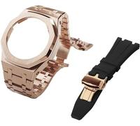 NXNONEPD Gen 5 Metal Watch Case Bezel Strap+Fluororubber Watch Band Combination Set,For GA2100 GA2110 GAB2100 GM2100 Mod Kit for Watch Full