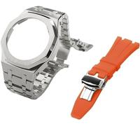 NXNONEPD Gen 5 Metal Watch Case Bezel Strap+Fluororubber Watch Band Combination Set,For GA2100 GA2110 GAB2100 GM2100 Mod Kit for Watch Full