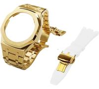 NXNONEPD Gen 5 Metal Watch Case Bezel Strap+Fluororubber Watch Band Combination Set,For GA2100 GA2110 GAB2100 GM2100 Mod Kit for Watch Full