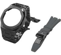 NXNONEPD Gen 5 Metal Watch Case Bezel Strap+Fluororubber Watch Band Combination Set,For GA2100 GA2110 GAB2100 GM2100 Mod Kit for Watch Full