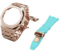 NXNONEPD Gen 5 Metal Watch Case Bezel Strap+Fluororubber Watch Band Combination Set,For GA2100 GA2110 GAB2100 GM2100 Mod Kit for Watch Full