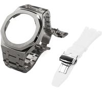 NXNONEPD Gen 5 Metal Watch Case Bezel Strap+Fluororubber Watch Band Combination Set,For GA2100 GA2110 GAB2100 GM2100 Mod Kit for Watch Full