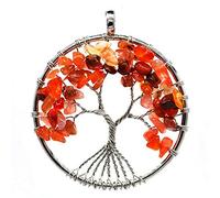 NXNONEPD GSZCCZS Chakra Necklace7 Chakra Stones Crystal necklaces Pendants Natural Stone Tree of Life Pendulum Pendant Necklace for Women Healing Jewelry