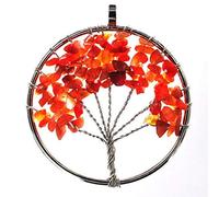 NXNONEPD GSZCCZS Chakra Necklace7 Chakra Stones Crystal necklaces Pendants Natural Stone Tree of Life Pendulum Pendant Necklace for Women Healing Jewelry
