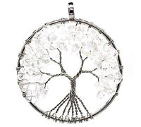 NXNONEPD GSZCCZS Chakra Necklace7 Chakra Stones Crystal necklaces Pendants Natural Stone Tree of Life Pendulum Pendant Necklace for Women Healing Jewelry