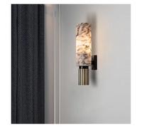NXNONEPD Lampada da parete in marmo naturale di lusso DECORE E27 Luci da parete da 15,7 "Prononi murali da letto per soggiorno corridoio camera da letto, lampada a parete interno