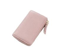 NXNONEPD Leather Key Case Women's Small And Large Capacity Key Chain Zipper Wallet Card Case Two-in-one Key Bag,A-7.5 * 11.5 * 2cm