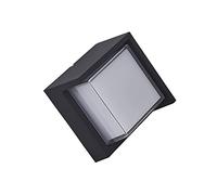 NXNONEPD Mini Outdoor Indoor Square Simple 12W Wall Light Fixture LED Diamond Shape Wall Sconces IP23 Waterproof Wall Lamp Villa Garden Patio Lighting, 3000K/4000K/6000K
