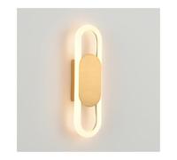 NXNONEPD Modern LED Wall Sconce, 12.6-Inch Oval Acrylic Shade, Nordic Bedside Reading Lamp, Minimalist Wall Mount Light, 11W 3000K Warm White for Bedroom Living Room