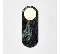 NXNONEPD Natural Stone Wall Lamp with White Globe