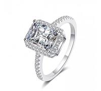NXNONEPD S925 anello d'argento 1/2 carat baguette moissanite ha superato il regalo di nozze di gioielleria di diamanti