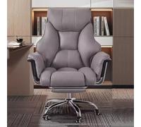 NXNONEPD Sedia da ufficio esecutivo ergonomico di alto background con rivestimento in pelle in pelle imbottitura regolabile sedile del lattice comoda sedia Big Boss per lavori di attività (grigio/a)