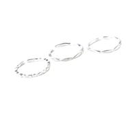 NXNONEPD Silver Rings for Women 925 Set regolabile, 3 pezzi Twisted Twertod Open Thumb Band Ringi di gioielli per la sua ragazza Mom Birthday Festival
