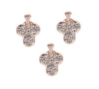 NXNONEPD Studri di cinghie orologi decorativi orologio per chiodo in fiamme rhinestone cachms decorazione orologio cachms watch band fascharm per le bande di orologio in nail metal golden