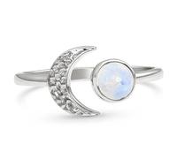 NXNONEPD Sun Moon Ring the Ring Rings per gli anelli per il compleanno per adolescenti il suo anello aperto per le donne anelli estetici anello luna per le donne anelli Moon regolabili Silver