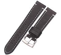 NXNONEPD watch strap, hand-stitched retro strap men's and women's leather 18 20 22 24mm strap stainless steel buckle,bracelet
