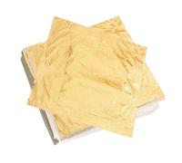 NXPUXP 100 Pezzi Foglia d'oro D'imitazione,Fogli di Foglia Oro,Foglia d'oro,16x16 Cm Foglia Imitazione d'oro per Doratura,Pareti Domestiche,Interni E Decorazioni Artistiche Multiple