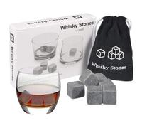 NXPUXP 9 cubetti di ghiaccio per whisky,pietre di ghiaccio riutilizzabili,Pietre Raffreddanti,Pietra di Whisky da Cocktail,Per Raffreddare Whisky Vodka Wine Beer e Tutte Le Bevande(2025)