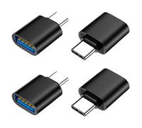 NXPUXP Adattatore da USB C a USB, 4 pezzi, adattatore USB-C a USB 3.0, adattatore OTG per cellulare, compatibile con MacBook Pro, tablet e altro ancora
