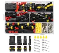 NXPUXP Connettori Elettrici Impermeabili,Connettore Rapido Impermeabile,Connettore per Terminali Elettrici Plug per Auto,Adatto per Auto,Camion e Moto(352 Pcs)