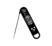 NXPUXP Termometro Cucina,Termometro da Cucina Digitale,Termometro istantaneo da 3 secondi,Termometro per Carne con Sonda Lunga Pieghevole,Adatto per Carne,Grigliata,Olio,Latte,Dolci(Nero)