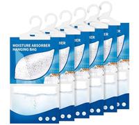 NXPZ 6 x 230g Sacchetti Deumidificanti Appesi, Assorbi Umidità, Deumidificatore Armadio, Set Anti Muffa e Umidità per Cucina, Bagno, Armadio, Auto, Elimina gli Odori