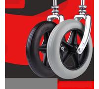 NXSLONE Ruote per Carrozzina Ruota Anteriore for Sedia a rotelle, Forcella Universale, Cuscinetto Anteriore, Piccolo, Resistente, in Gomma, Accessori(A 1 Item)