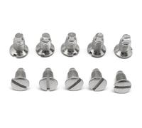 NXSUCALBR 10 Pezzi/Lotto Viti for Piastra ago for Macchina da Cucire Industriale in Argento for Singer Brother e Altri Accessori for Macchine da Cucire(30 PCS)