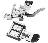 NXSUCALBR 2 Pezzi/Set Piedino Adattatore a Gambo Basso a Scatto con Piedino premistoffa con Cerniera for Accessori for Macchine da Cucire domestiche Singer Brother(1)