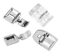 NXSUCALBR 4 Pezzi/Set Piedino premistoffa for Cerniera Invisibile for Accessori for Macchine da Cucire Singer Brother Juki con Attacco Basso