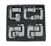 NXSUCALBR 7 Pezzi/Set Piedino premistoffa Regolabile for Orlo Arrotolato for Macchina da Cucire Singer Brother Juki Accessori for Macchine da Cucire