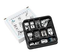 NXSUCALBR Set di 11 Piedini premistoffa for Macchina da Cucire for Singer Brother Babylock Janome Snap On Low Shank Accessori for Macchine da Cucire