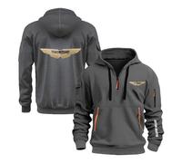NXTBHDCW Felpe con Cappuccio Comode da Uomo per L'allenamento A.s.t.o.n M.a.r.Ti.n Cappotti Primaverili E Autunnali Capispalla Mezza Cerniera Street Wear-SHS||3X_l