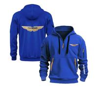 NXTBHDCW Felpe con Cappuccio Comode da Uomo per L'allenamento A.s.t.o.n M.a.r.Ti.n Cappotti Primaverili E Autunnali Capispalla Mezza Cerniera Street Wear-LanS||l