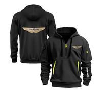 NXTBHDCW Felpe con Cappuccio Comode da Uomo per L'allenamento A.s.t.o.n M.a.r.Ti.n Cappotti Primaverili E Autunnali Capispalla Mezza Cerniera Street Wear-HeiS||3X_l