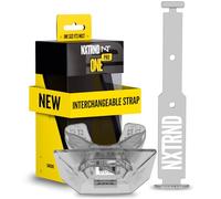 Nxtrnd One Pro - Paradenti da calcio, con cinghia intercambiabile, per adulti e ragazzi (trasparente)